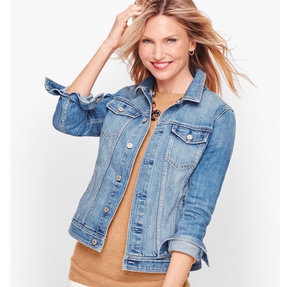 Talbots Jackets & Blazers - TALBOTS CLASSIC JEAN JACKET ~ VINTAGE WASH XLP